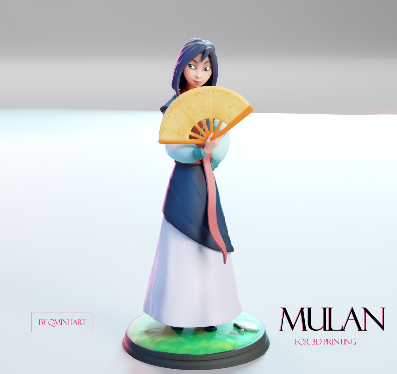 MULAN MADE FOR 3D PRINTING 3D प्रिंट मॉडल .c4d .max .obj .3ds .fbx .stl .blend 