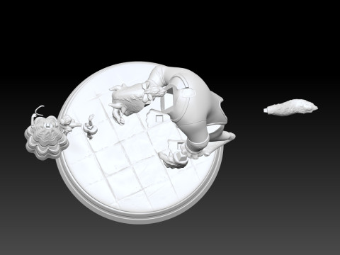 Beauty and the Beast 3D print model Model Cetak 3D