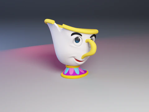 Чіп - Красуня і Чудовисько 3D друкована модель 3D Принт Модель