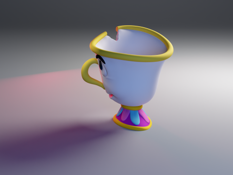 Chip - Beauty And The Beast 3D print model 3D Принт Модель
