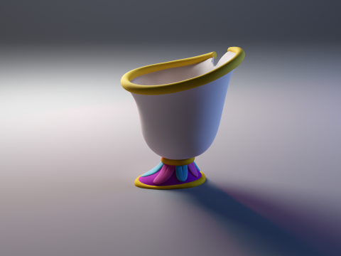 Chip - Beauty And The Beast 3D print model 3D Принт Модель