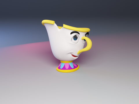 Chip - Beauty And The Beast 3D print model 3D Принт Модель