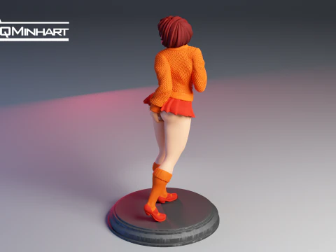Velma Scooby Doo Fanart Collectible Figure 3D print model 3D Print Model