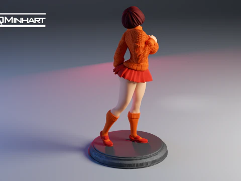 Velma Scooby Doo Fanart Collectible Figure 3D print model 3D Print Model