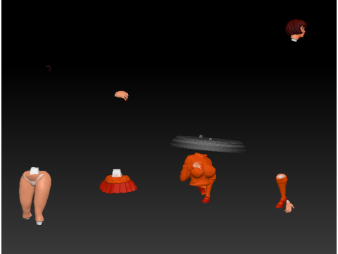 Velma Scooby Doo Fanart Collectible Figure 3D print model 3Dプリントモデル