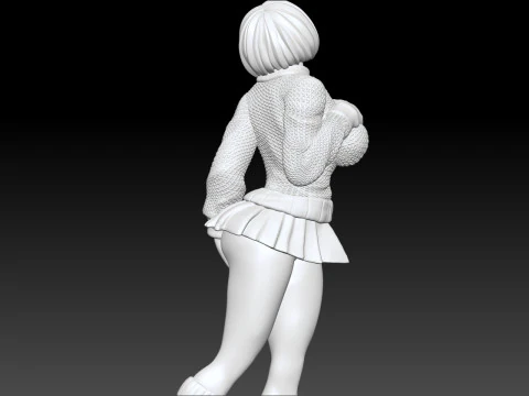 Velma Scooby Doo Fanart Collectible Figure 3D print model 3D Print Model