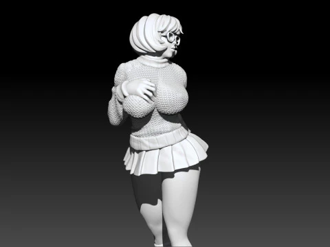 Velma Scooby Doo Fanart Collectible Figure 3D print model 3D Print Model
