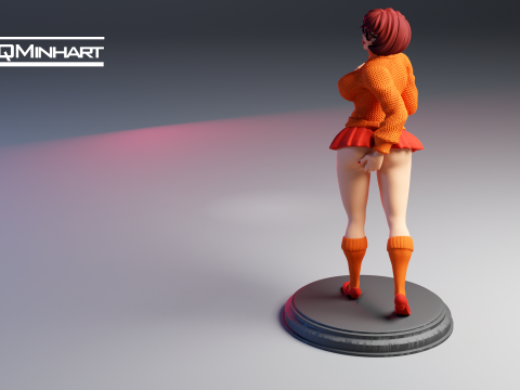 Velma Scooby Doo Fanart Collectible Figure 3D print model 3Dプリントモデル