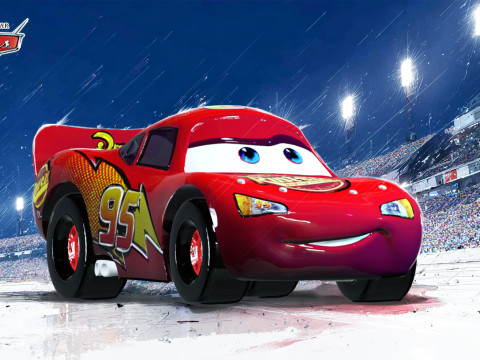 Car Lightning McQueen print Model Cetak 3D