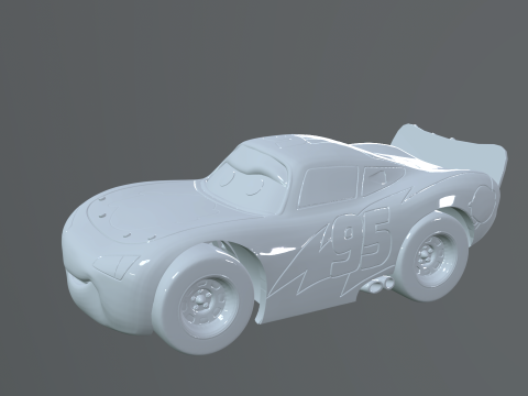 Car Lightning McQueen print 3D Baskı Modeli