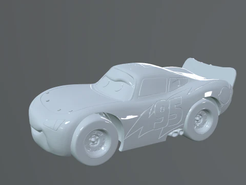 Car Lightning McQueen print 3D Print Model