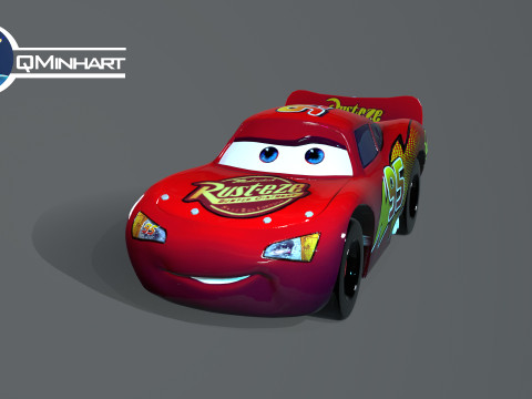 Car Lightning McQueen print 3D Baskı Modeli