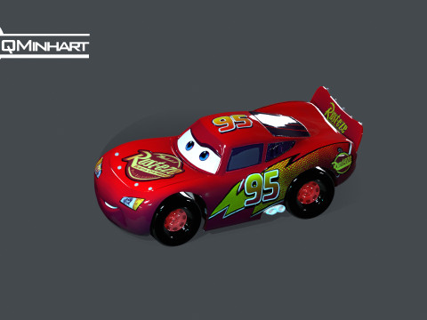 Car Lightning McQueen print 3D Baskı Modeli