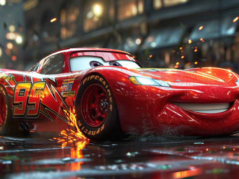 Car Lightning McQueen print 3D Baskı Modeli