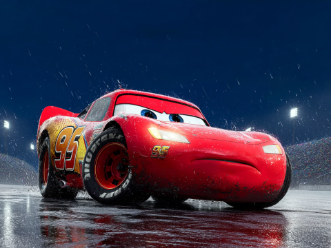 Car Lightning McQueen print 3D Baskı Modeli