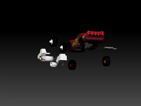 Car Lightning McQueen print 3D Print Model