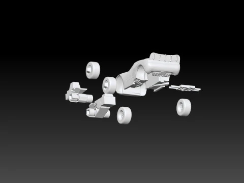 Car Lightning McQueen print 3D Print Model