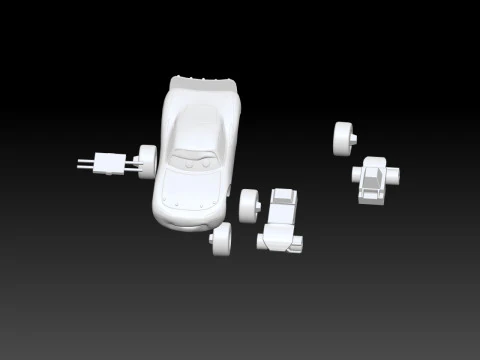 Car Lightning McQueen print 3D Print Model
