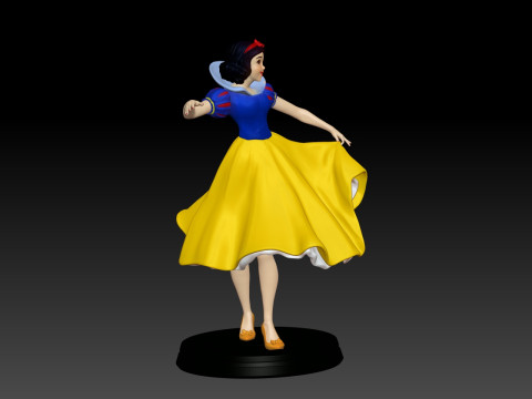 Snow White Fan Art Printable Model 3D print model 3D Print Model