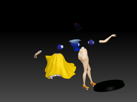 Snow White Fan Art Printable Model 3D print model 3D Print Model