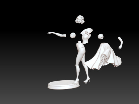 Snow White Fan Art Printable Model 3D print model 3D Print Model