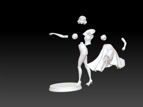 Snow White Fan Art Printable Model 3D print model 3D Print Model
