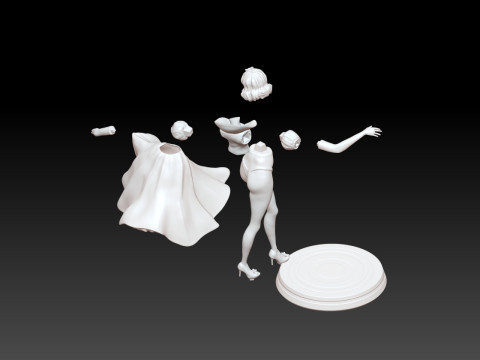 Snow White Fan Art Printable Model 3D print model 3D Print Model