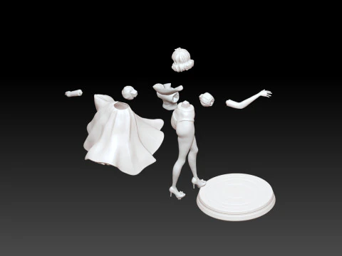 Snow White Fan Art Printable Model 3D print model 3D Print Model