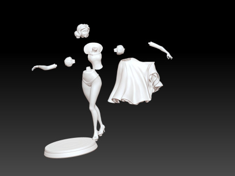 Snow White Fan Art Printable Model 3D print model 3D Print Model