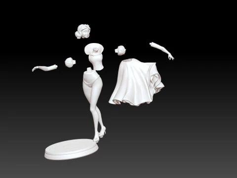 Snow White Fan Art Printable Model 3D print model 3D Print Model
