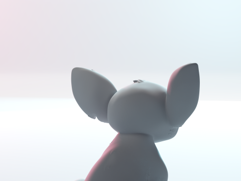 Cute Sitting Stitch Cartoon Character 3Dプリントモデル