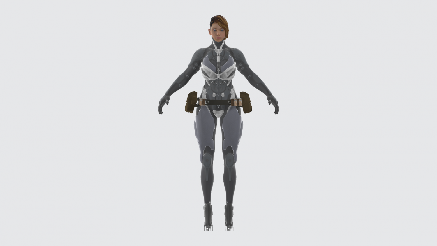 half robot half woman