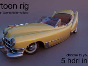 cartoon car cadillac62 3D 모델