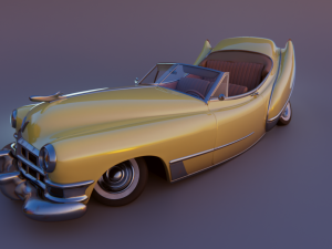 cartoon car cadillac62 3D Model