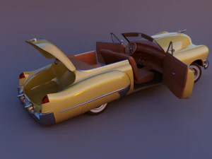 cartoon car cadillac62 3D Model