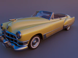 cartoon car cadillac62 3D Model