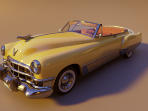 cartoon car cadillac62 3D Model