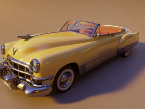 cartoon car cadillac62 3D Model