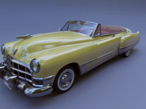 cartoon car cadillac62 3D Model
