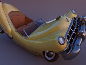 cartoon car cadillac62 3D Model