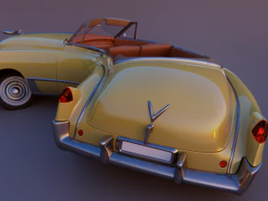 cartoon car cadillac62 3D Model