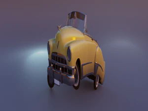 cartoon car cadillac62 3D Model
