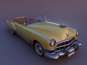cartoon car cadillac62 3D Model