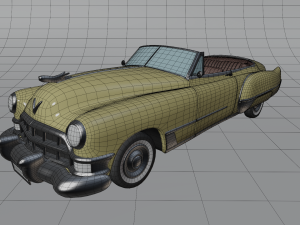 cartoon car cadillac62 3D Model