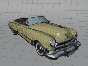 cartoon car cadillac62 3D Model