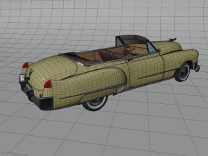 cartoon car cadillac62 3D Model