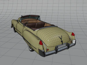 cartoon car cadillac62 3D Model