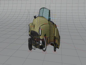 cartoon car cadillac62 3D Model
