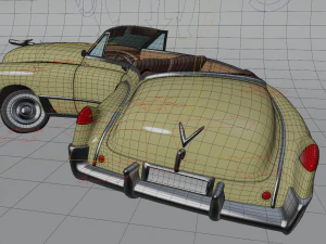 cartoon car cadillac62 3D Model