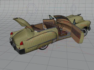 cartoon car cadillac62 3D Model